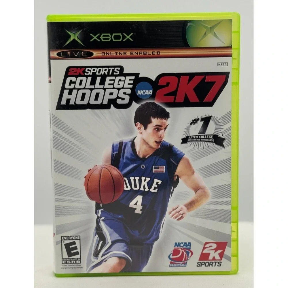 College Hoops 2K7 (Microsoft Xbox, 2006) WITH Manual - Tested - E for Everyone